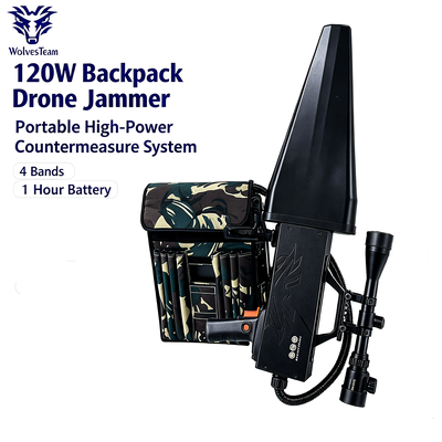 Buy 120W 4-Band UAV Jammer with Rapid Deployment for Tactical Operations and Drone Neutralization online manufacture