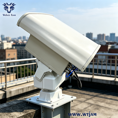 Buy 600W 6-Band Directional PTZ Drone Jammer for Tactical Operations with Smart Cooling System online manufacture