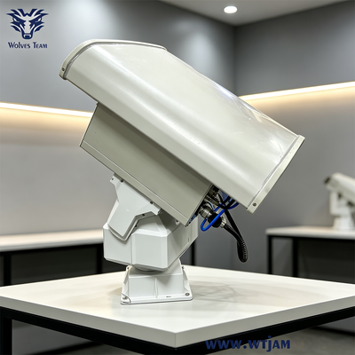 Buy 600W High Power PTZ Drone Jammer with 6-Band Frequency Coverage and Directional Antenna online manufacture