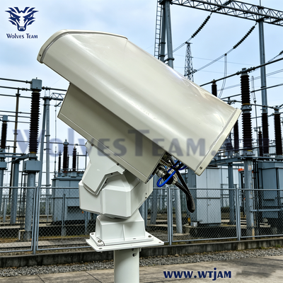 Buy 600W 6-Band PTZ Directional Drone Signal Blocker Anti Drone Jammer for Critical Infrastructure online manufacture