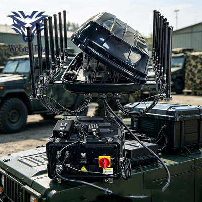 Buy Effective Distance 500-1000M 420W 14‑Band DDS Vehicle‑Mounted Signal Jammer For Prison And Tactical Vehicle Use online manufacture