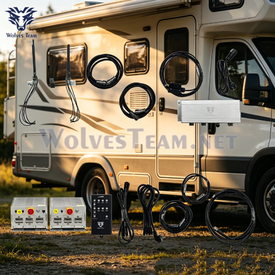 Buy Outdoor 10‑Band Dual Unit High Power RF Suppression Custom Power And Bands Independent Channels Long Range Coverage online manufacture