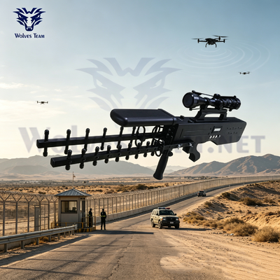 Buy 30W Portable Anti‑Drone RF Suppression Gun Maximum 500‑Metre Effective Coverage For Border Areas online manufacture