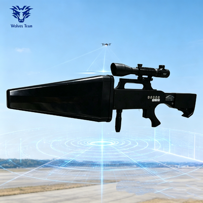 Buy Outdoor  IP55 Drone Jammer Device Gun Shape IR Laser Telescope online manufacture