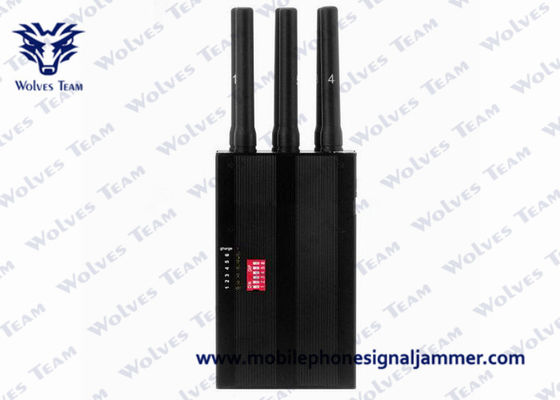 Selectable 6 Antennas GSM CDMA 3G 4G mini cell phone jammer