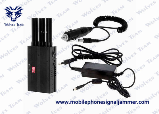 Selectable 6 Antennas GSM CDMA 3G 4G mini cell phone jammer