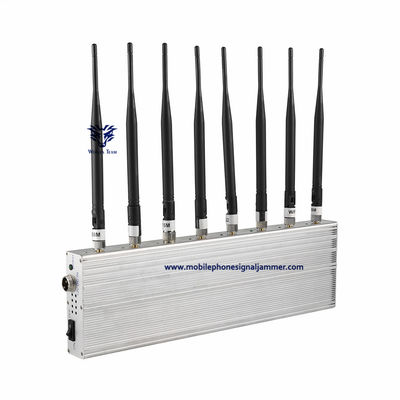 70W 7 channels Cell Phone Signal Jammer High Power GSM 3G 4G 5G Jamming Range 100 Meters