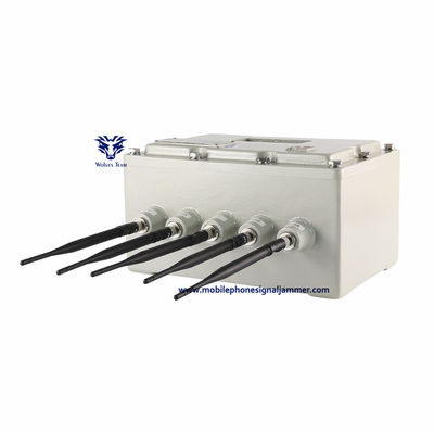 70W 7 channels Cell Phone Signal Jammer High Power GSM 3G 4G 5G Jamming Range 100 Meters