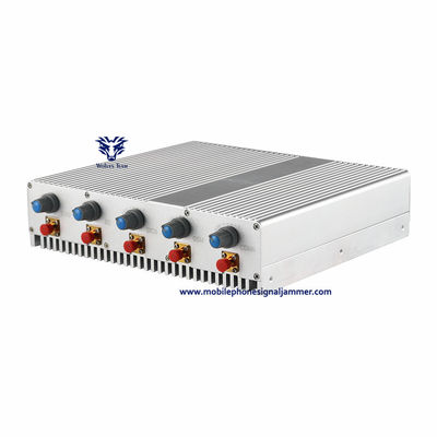 70W 7 channels Cell Phone Signal Jammer High Power GSM 3G 4G 5G Jamming Range 100 Meters