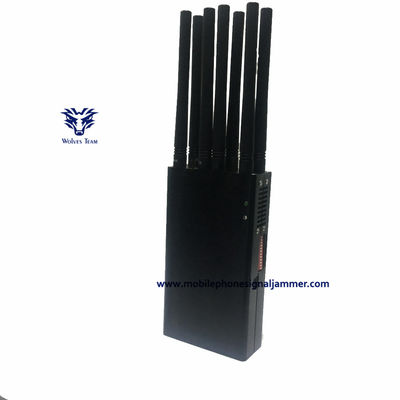 Portable  10  antenna Mobile phone Signal Jammer PCS  CDMA 3G 4G  5G WiFi GPS Signal Jammer