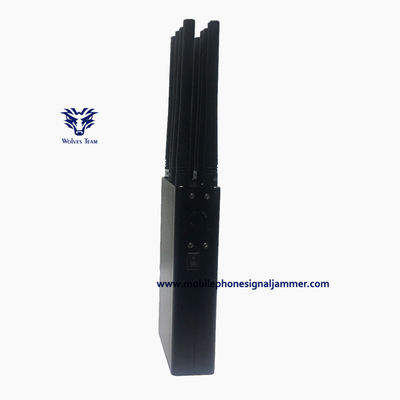 Portable  10  antenna Mobile phone Signal Jammer PCS  CDMA 3G 4G  5G WiFi GPS Signal Jammer