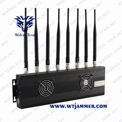 Desktop Omni-Directional Antennas Adjustable Powerful Mobile Phone Signal Jammer/UHF VHF GSM 5G Signal Jammer
