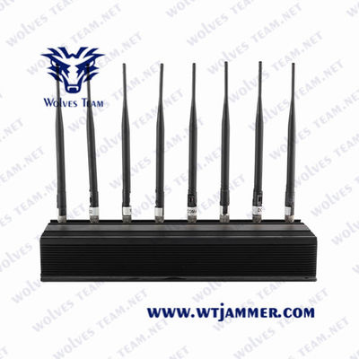Desktop Omni-Directional Antennas Adjustable Powerful Mobile Phone Signal Jammer/UHF VHF GSM 5G Signal Jammer