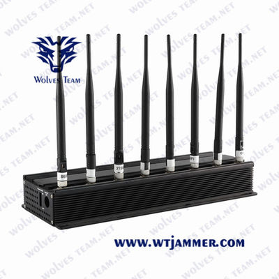 Desktop Omni-Directional Antennas Adjustable Powerful Mobile Phone Signal Jammer/UHF VHF GSM 5G Signal Jammer