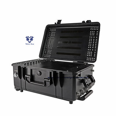 Big Powerful Bomb Signal Jammer Aluminum Alloy Casing IED Cell Phone GPS RF Control Signal Jammer