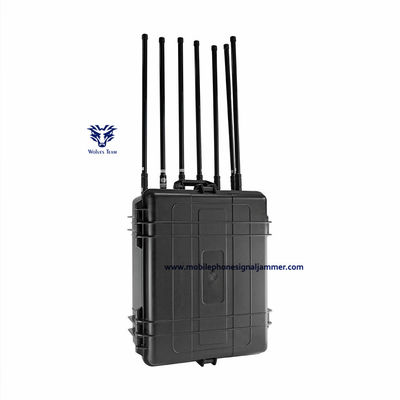 Big Powerful Bomb Signal Jammer Aluminum Alloy Casing IED Cell Phone GPS RF Control Signal Jammer