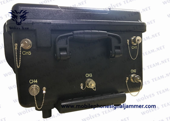 Waterproof Portable Vehicle Bomb Cell Phone Signal Jammer With DDS Convoy Jamming System