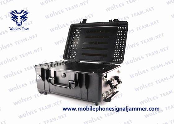 Waterproof Portable Vehicle Bomb Cell Phone Signal Jammer With DDS Convoy Jamming System