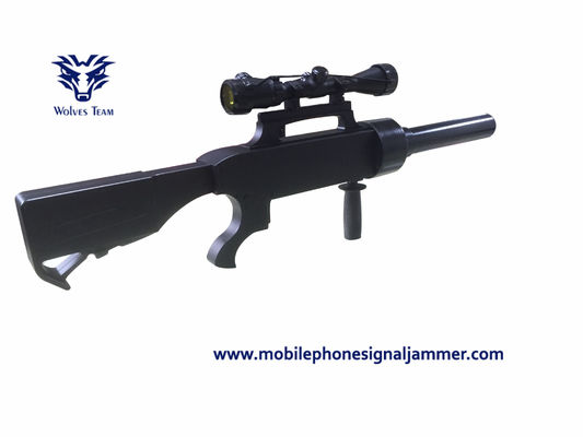Security Defense Drone Jamming Device Gun Shape IR Laser Telescope IP55 Waterproof Anti-Uav Drone Jammer 2000 meters
