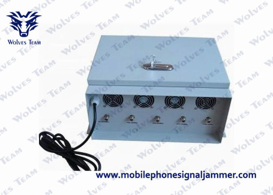 High Power Celluar Signal Jammer CDMA GSM 4G 5G WIFI Bluetooth Metal Housing Good Cooling System