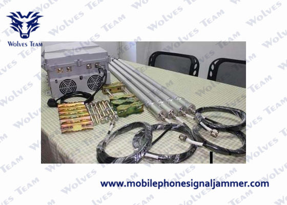 Dust Resistance Convoy Bomb Jammer , Cell Phone Wifi Signal Jammer Jamming Range 100m