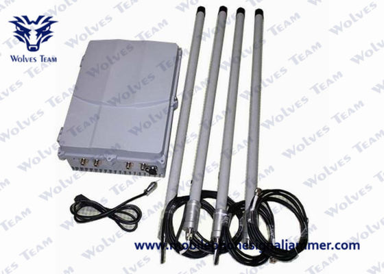 Dust Resistance Convoy Bomb Jammer , Cell Phone Wifi Signal Jammer Jamming Range 100m