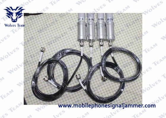 Dust Resistance Convoy Bomb Jammer , Cell Phone Wifi Signal Jammer Jamming Range 100m