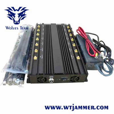 Remote Control 18 Bands 50m 30w Mobile Phone GPS Jammer