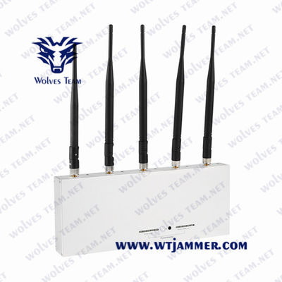 10W Powerful GPS Signal Jammer Glonass All GPS L1 L2 L3 L4 L5 50 To 60Hz Long Lifespan 80 meters