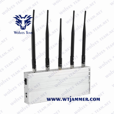 10W Powerful GPS Signal Jammer Glonass All GPS L1 L2 L3 L4 L5 50 To 60Hz Long Lifespan 80 meters