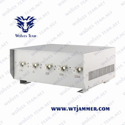 Indoor Powerful Cellular GSM CDMA 3G 4G 5G Cell phone WiFi/Bluetooth Signal Jammer 100 meters range