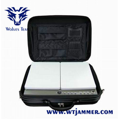 Briefcase Design 30W WiFi GPS VHF UHF Portable Signal Jammer