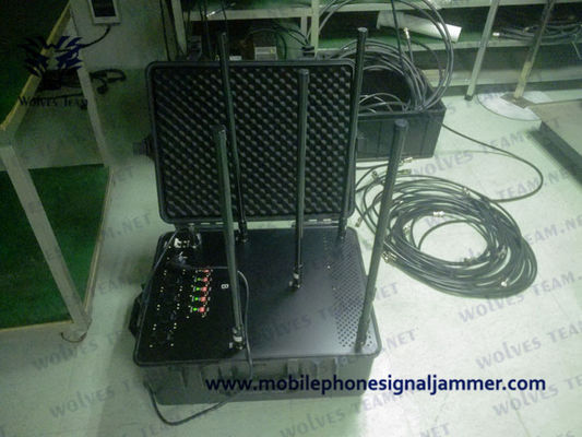 Middle RF Power Suitcase 50m 25W Portable Signal Jammer