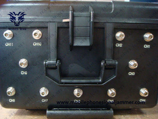 Middle RF Power Suitcase 50m 25W Portable Signal Jammer