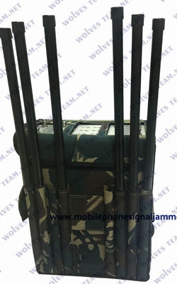 All In One Mobile Signal 5G Sigmal Jammer Device Blocking GPS WiFi RF Signal With Backpack type