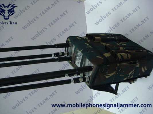 All In One Mobile Signal 5G Sigmal Jammer Device Blocking GPS WiFi RF Signal With Backpack type