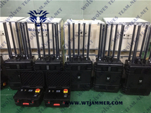 Portable 600 Watt UHF300MHz VHF Military Signal Jammer