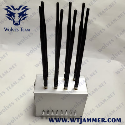 Adjustable 6 Bands 30m 15W GPS 3G 4G All Cell Phone Signal Jammer