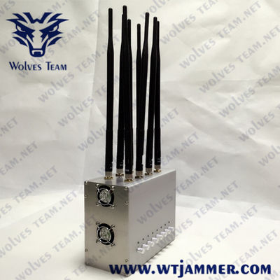 Adjustable 6 Bands 30m 15W GPS 3G 4G All Cell Phone Signal Jammer