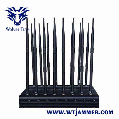 18 Antennas 60M All In One GPS WiFi Mobile Phone Signal Jammer