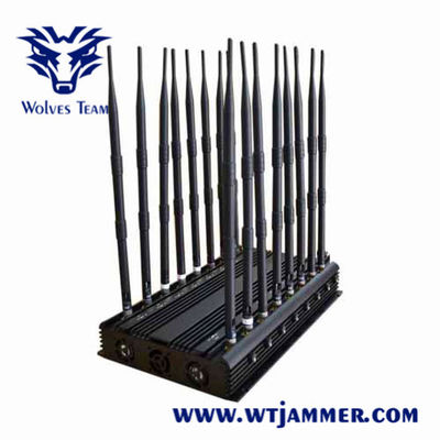 18 Antennas 60M All In One GPS WiFi Mobile Phone Signal Jammer