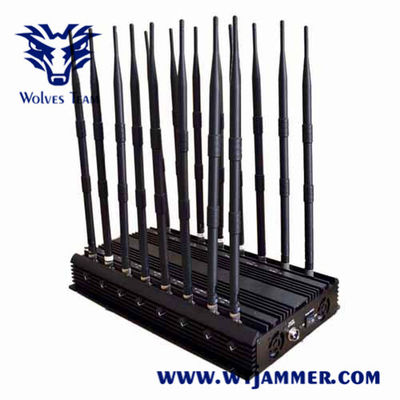 18 Antennas 60M All In One GPS WiFi Mobile Phone Signal Jammer