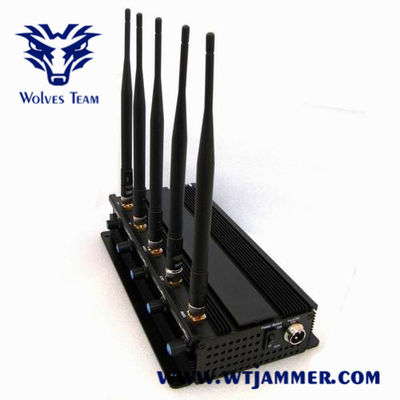 40m 15W Mobile Phone 3G Signal Jammer For Conference Center
