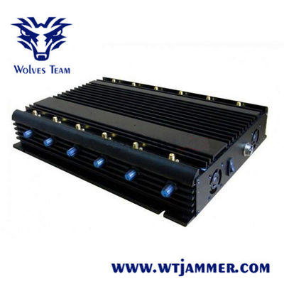 12 Bands 50m 20W GSM DCS 3G 4G WIFI GPS RF Signal Jammer
