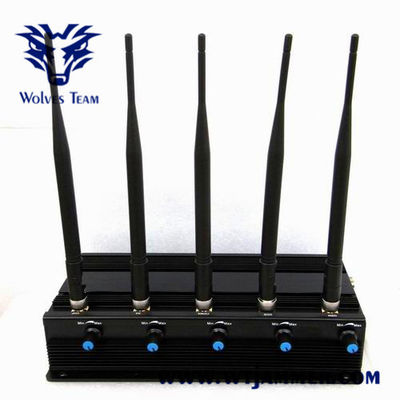 Powerful 11W 40m CDMA GSM Cell Phone And Wifi Jammer