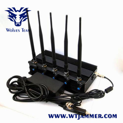 Powerful 11W 40m CDMA GSM Cell Phone And Wifi Jammer