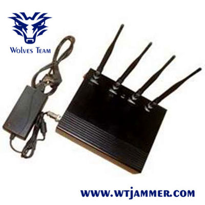 25 Meters 5 Bands Cell Phone Signal Jammer For Hospital