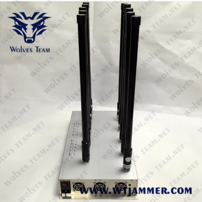 Newest 10 Bands Adjustable Customized GPS 3G 4G 5G High Power All Cell phone Signal Jammer​