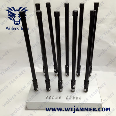 Newest 10 Bands Adjustable Customized GPS 3G 4G 5G High Power All Cell phone Signal Jammer​