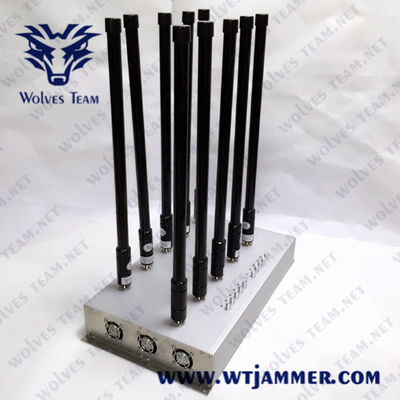 Newest 10 Bands Adjustable Customized GPS 3G 4G 5G High Power All Cell phone Signal Jammer​